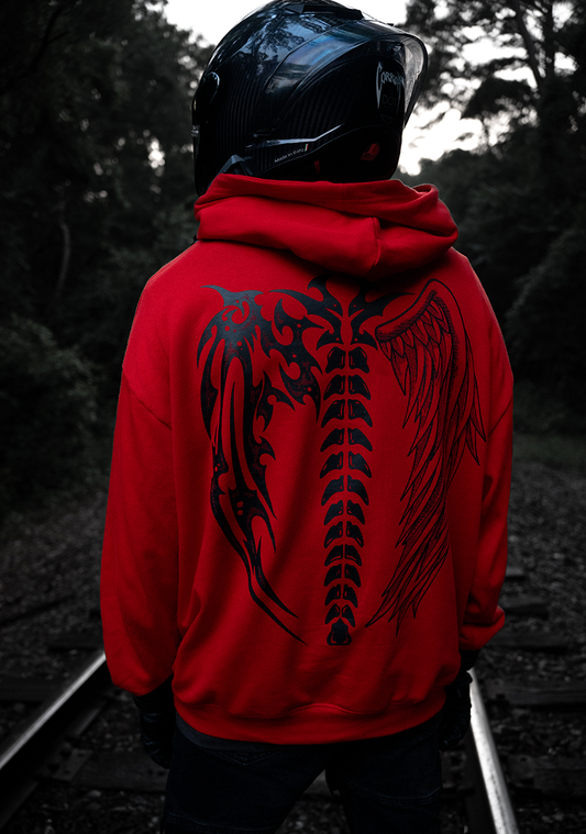 Good & Evil Hoodie (Lava Red)