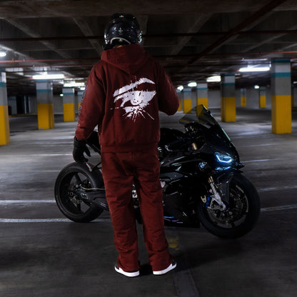 Lost Love Corrupt Zip-Up (Maroon)
