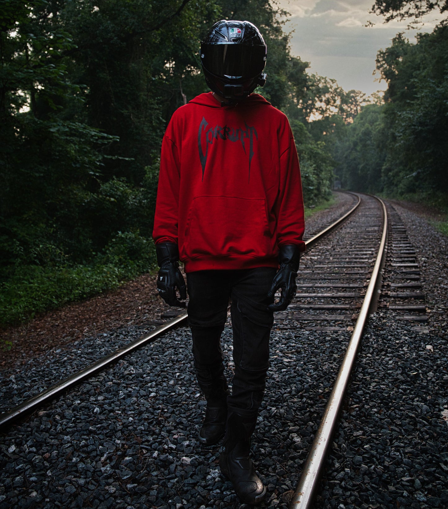 Good & Evil Hoodie (Lava Red)