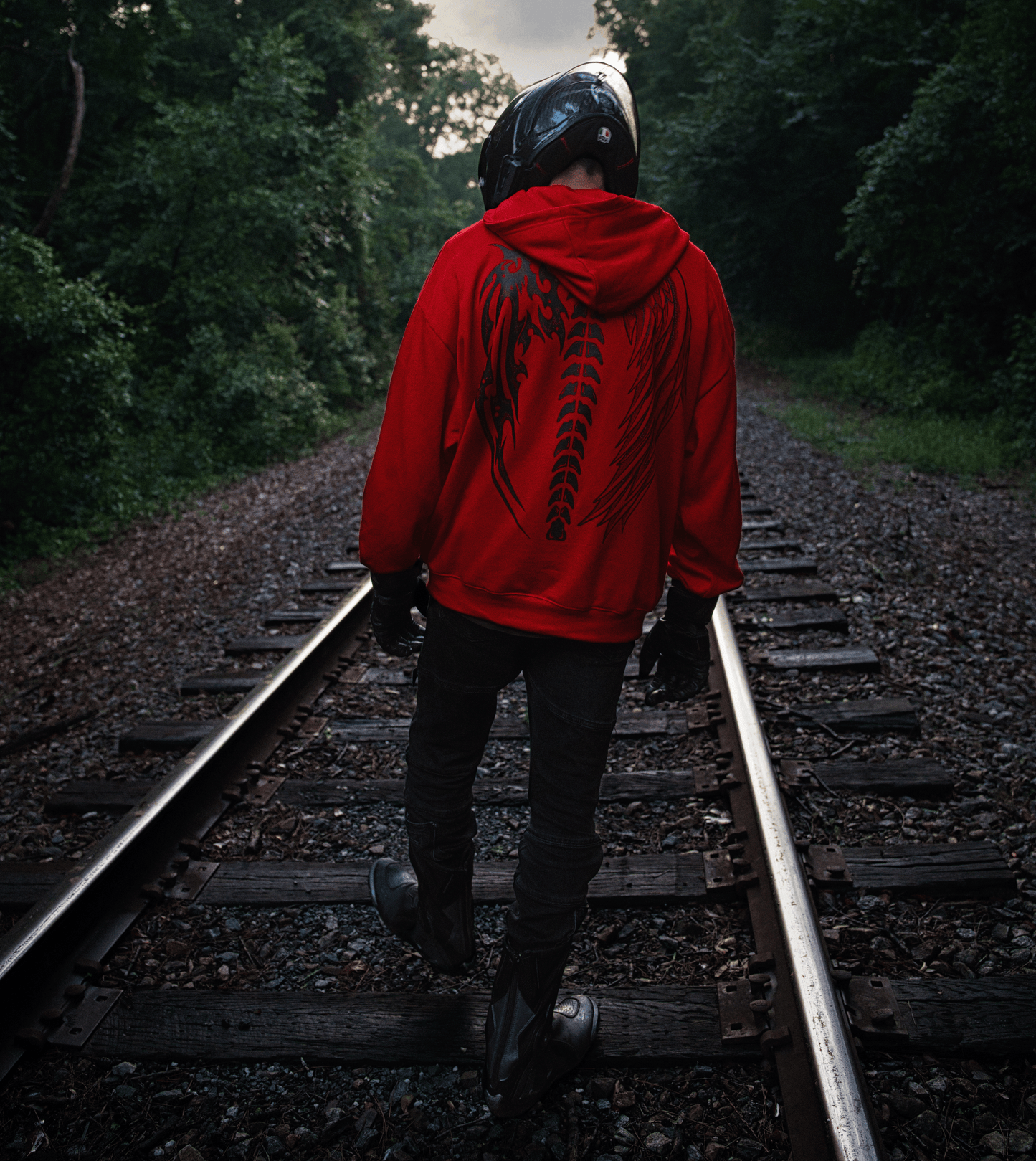 Good & Evil Hoodie (Lava Red)