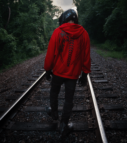 Good & Evil Hoodie (Lava Red)