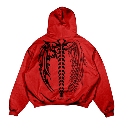 Good & Evil Hoodie (Lava Red)