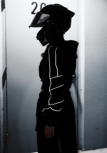 Reflective Cropped Hoodie (VOID)
