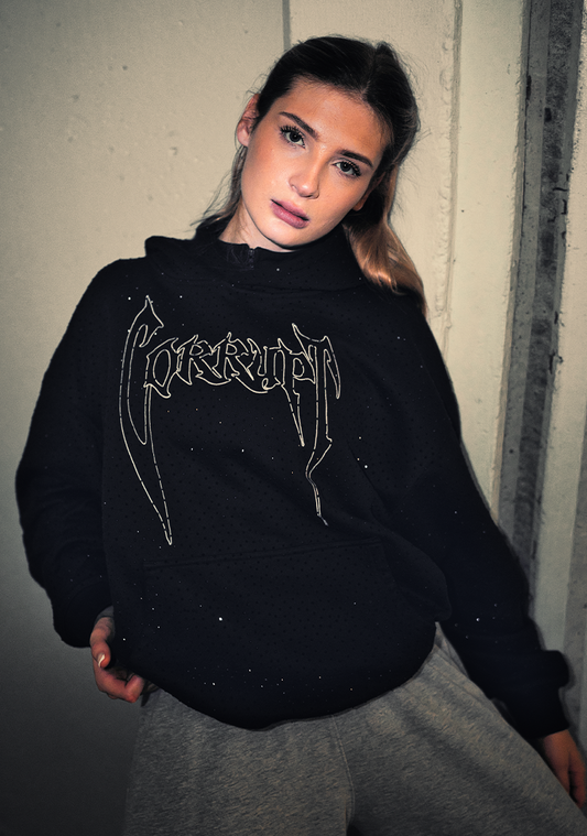 Corrupt VVS Rhinestone Hoodie