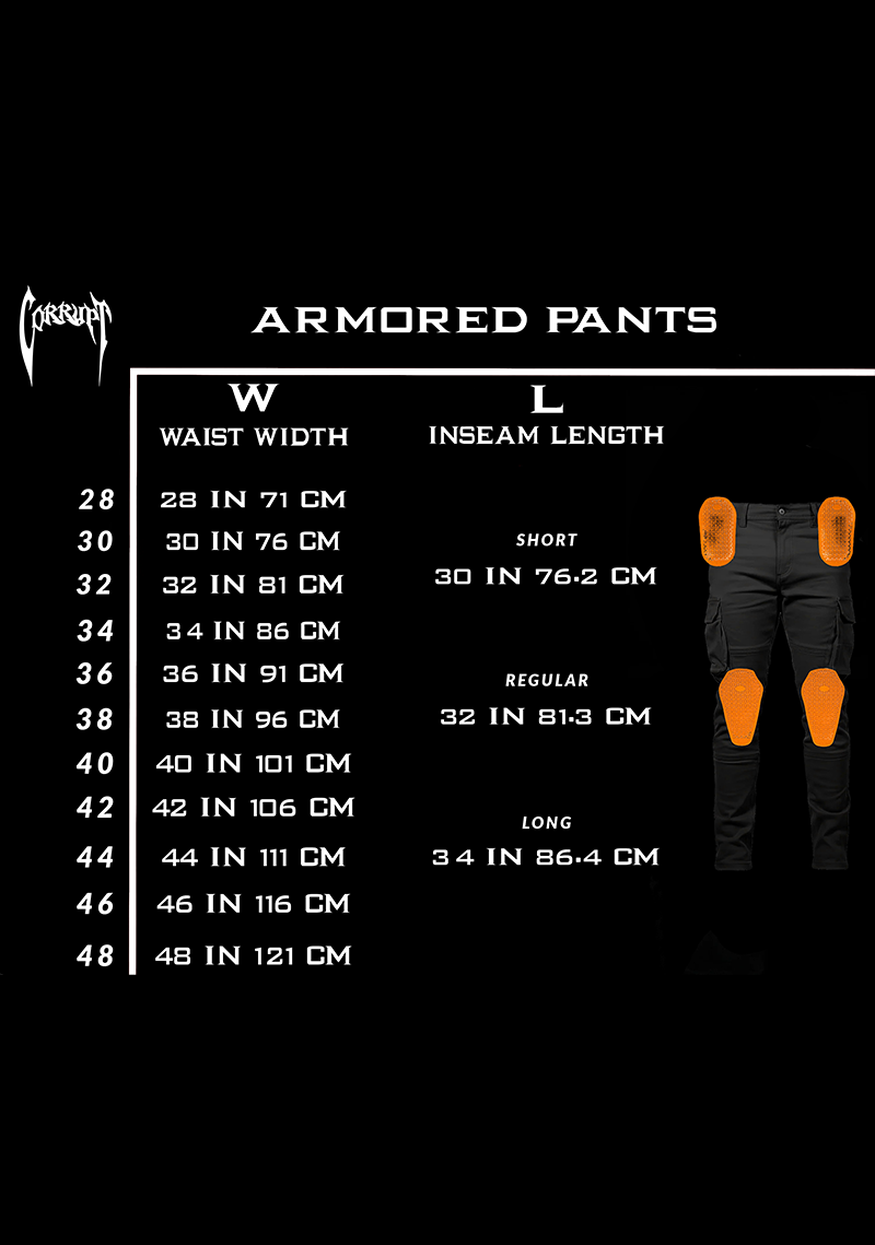 Corrupt Full Kevlar Armored Cargo Pants