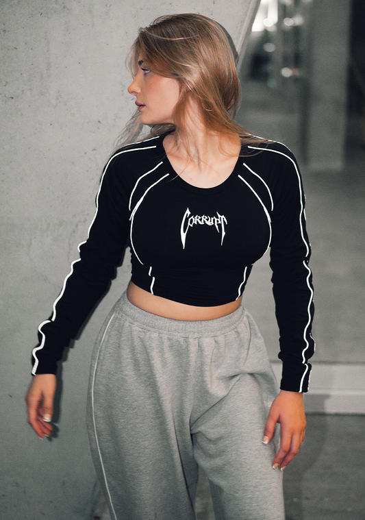 Reflective Compression Long Sleeved Baby Tee