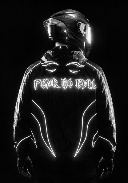 Black Corrupt Reflective Windbreaker