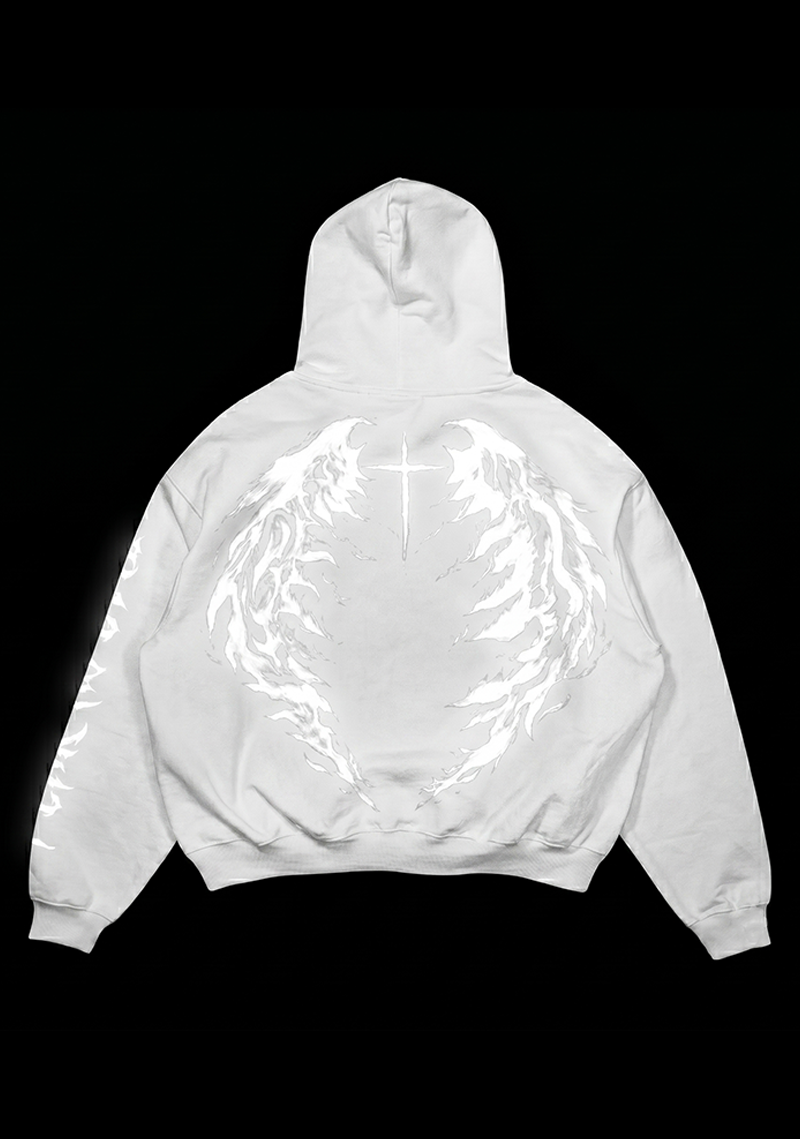 White Good & Evil Hoodie (Saved)