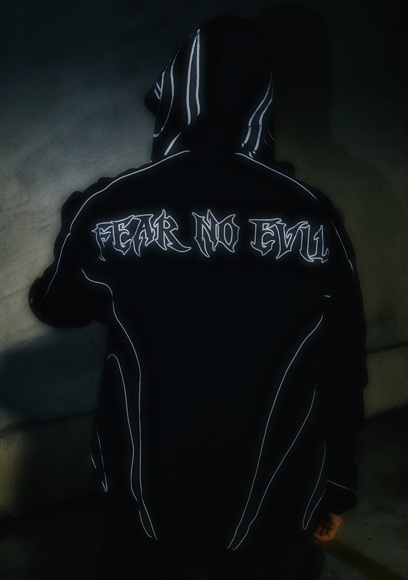 Black Corrupt Reflective Windbreaker